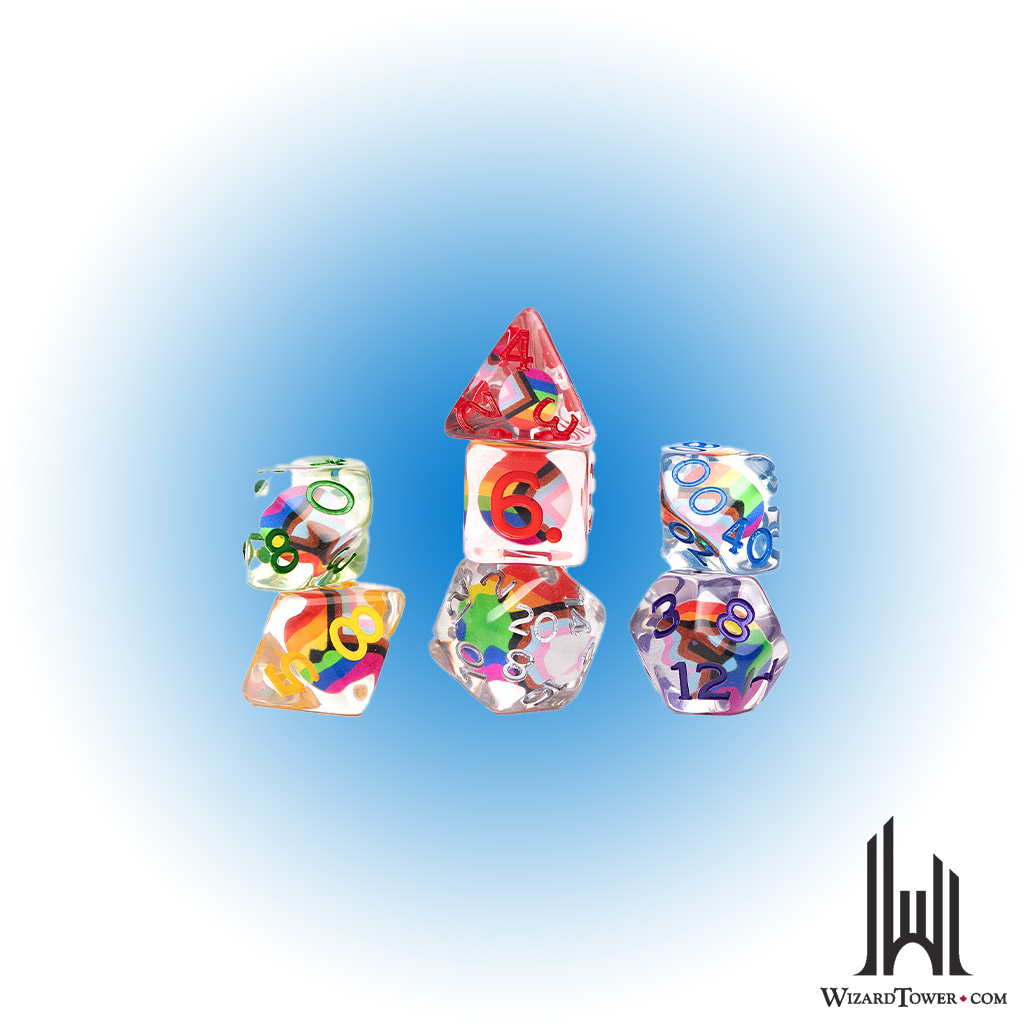 DND Progress Pride Dice 7 Set